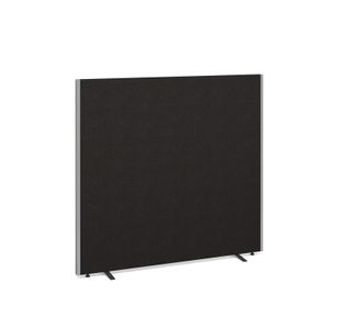 Floor standing fabric screen 1500mm high x 1600mm wide - black