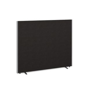 Floor standing fabric screen 1500mm high x 1800mm wide - black