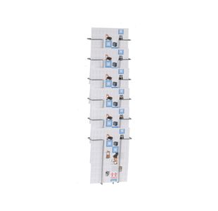 Announce 6 Compartment Wire Literature Holder A4 AA10260