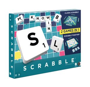 Mattel Scrabble Original Refresh 2 Games in 1 900 HWD43