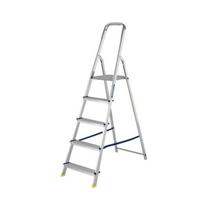 Werner 5 Tread Stepladder with High Handrail Aluminium 7400518L
