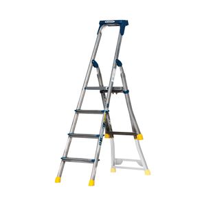 Werner AdjustaStep PRO 4 Tread Stepladder Blue 75076