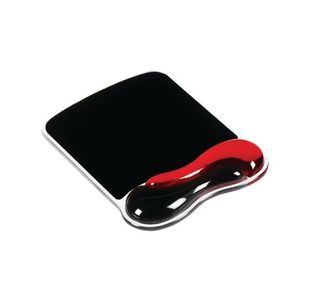 Kensington Duo Gel Mouse Pad with Wrist Support 240x182x25mm Red/Black 62402