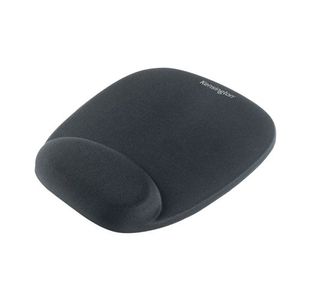 Kensington Foam Mouse Mat Black with Cushioned Wristrest 62384