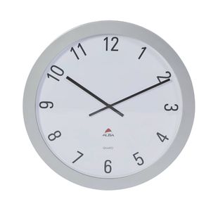 Alba Giant Wall Clock60cm ABS Glass/Grey Metal HORGIANT
