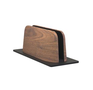 Alba Vertical Computer Stand Aluminium/Walnut ODSTAND W