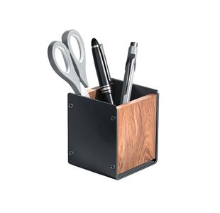 Alba Pen Holder Black/Walnut ODCUP W