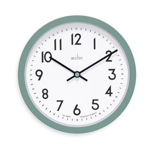 Acctim Elstow Small Office Wall Clock Green 20cm 22845