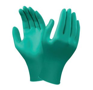 Ansell Touch N Tuff 92-600 Latex Gloves Large Green (Pack of 1000) AN92-600L