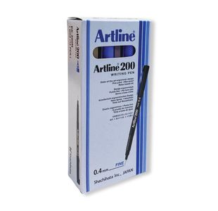 Artline 200 Fineliner Pen Fine Blue Buy One Pack of 12 Pens Get One Pack of 12 Pens Free AR810512