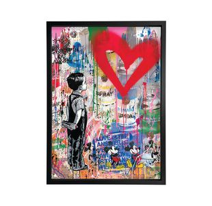 Heart Ponder Framed Print A2 16x24 Inches FP1STFAD50049A2S