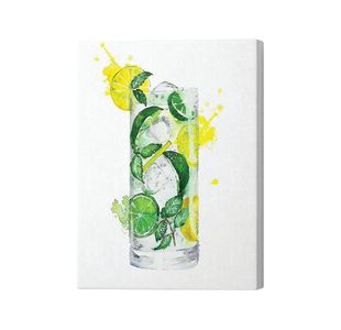 Tall Glass of Gin and Tonic Canvas Print 20x32 Inches SC1STVCD17021M