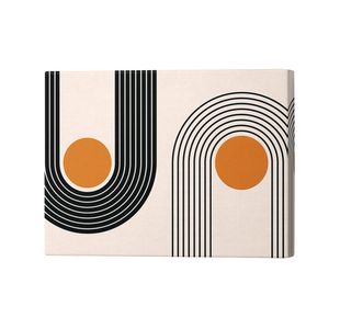 Curved Lines Round The Sun Canvas Print 20x32 Inches SC1STVCD31435M