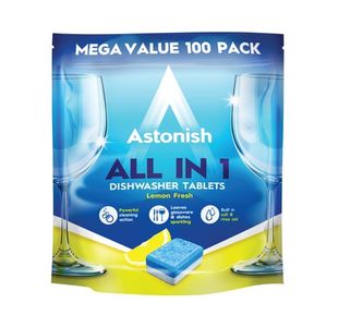 Astonish All in 1 Dishwasher Tablets Blue (Pack of 100) AST21073