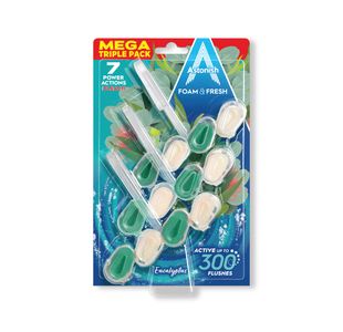 Astonish Foam and Fresh Eucalyptus Toilet Blocks x3 (Pack of 9) C2115