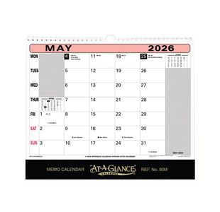 At-A-Glance Wall Calendar 2026 90M26