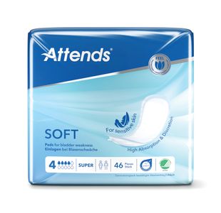 Attends Soft Sanitary Pads Size 4 Super (Pack of 46) 207673