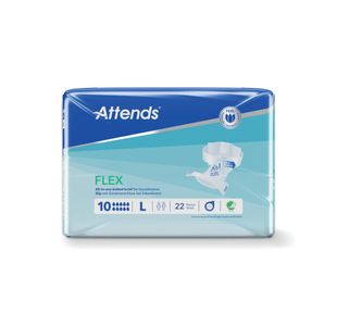 Attends Flex Nappies Size 10L x2 Pack of 22 37292