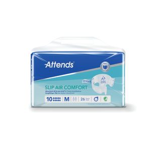 Attends Slip Air Comfort Nappies Size 10M x4 Pack of 26 37787