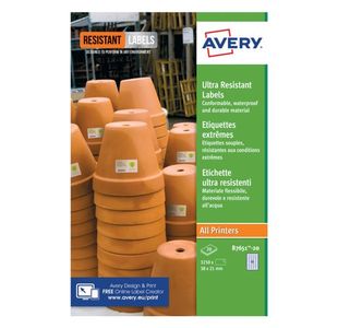 Avery Ultra Resistant Labels 38x21mm (1300 Pack) B7651-20