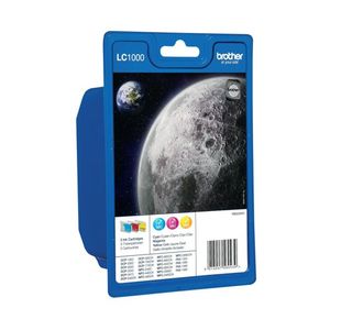 Brother LC1000 Inkjet Cartridge CMY Multipack LC1000RBWBP