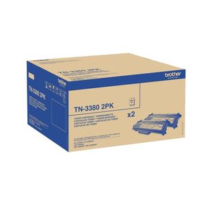 Brother TN-3380TWIN Toner Cartridge HY Black Twinpack TN3380TWIN