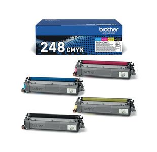 Brother TN-248 Toner Cartridges Value Pack CMYK Multipack TN248XLBK