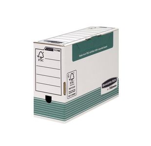 Fellowes Bankers Box Transfer File 120mm Foolscap Green (Pack of 10) 1179201