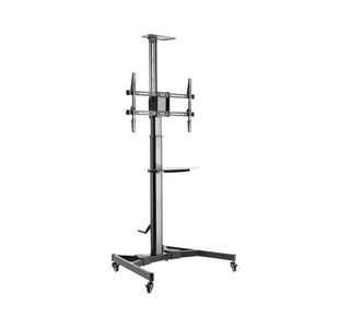 Filex Mobile TV Stand Height Adjustable for 37-70 Inch Flat Panel Screens Black 809148