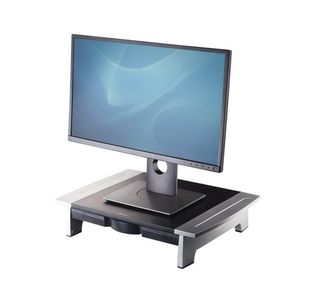 Fellowes Office Suites Standard Monitor Riser Black/Silver 8031101