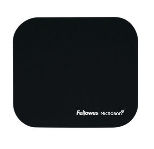 Fellowes Microban Antibacterial Mouse Mat Black 5933905