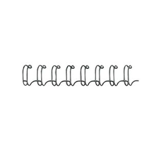 Fellowes Wire Binding Combs 6mm Black (Pack of 100) 53218