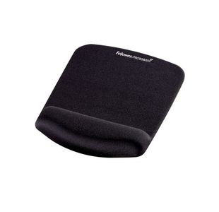 Fellowes Plush Touch Mousepad Wrist Support Black 9252003