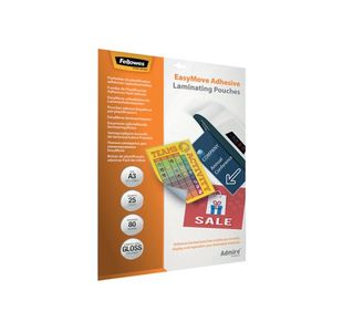 Fellowes Admire EasyMove Laminating Pouch A3 160 Micron Total Thickness (Pack of 25) 5601801