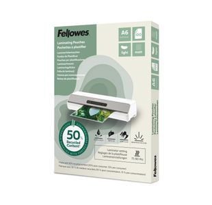 Fellowes Recycled A6 Laminating Pouches Matt 80 Micron (Pack of 100) 100143438