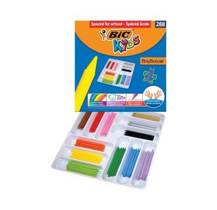 Bic Kids Plastidecor Crayons Assorted (Pack of 288) 887835