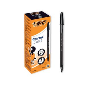 Bic Cristal Ballpoint Pens Ultra Fine 0.7mm Black (20 Pack) 992603