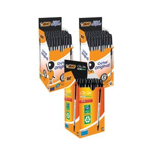 Bic Cristal Ballpoint Pen Medium Black (Pack of 50) Buy 2 Get FOC x50 Bic Clic Stick Black