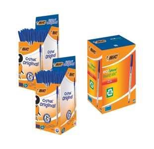 Bic Cristal Ballpoint Black Buy 2 Packs Get Bic ECOlutions Blue Free