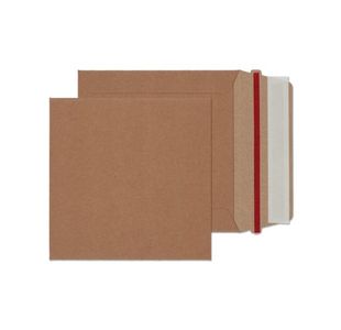 Blake All Board Square Envelope Rip Strip 350gsm 140x140mm Kraft (Pack of 200) MA1-RS