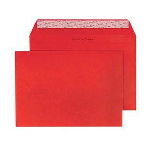 C5 Wallet Envelope Peel and Seal 120gsm Pillar Box Red (Pack of 250) BLK93020