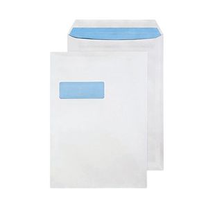 Blake PurelyEveryday C4 90gsm Seal White Window Envelopes (Pack of 50) 12892/50PR 12892/50PR