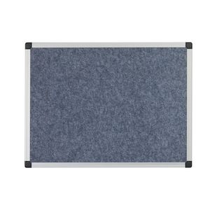 Bi-Office Maya Fire Retardant Noticeboard Grey Aluminium Frame 1500x1200mm SA1202170