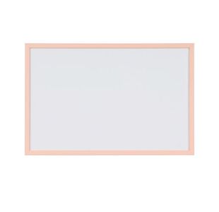 Bi-Office Pastel Non-Magnetic Whiteboard Salmon Frame 60x40cm MP03001991