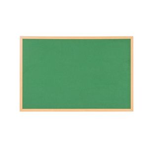 Earth Executive Felt Noticeboard 90x60cm Green Oak MDF Frame FB0744239