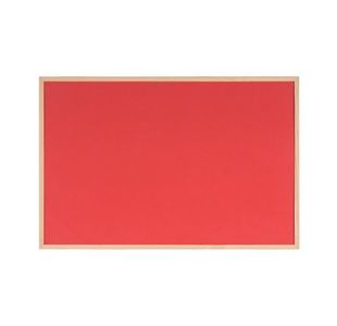 Bi-Office Double-Sided Board Cork And Felt 600x900mm Red FB0710010