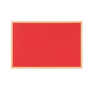 Earth Executive Felt Noticeboard 90x60cm Blue Oak MDF Frame FB0746239