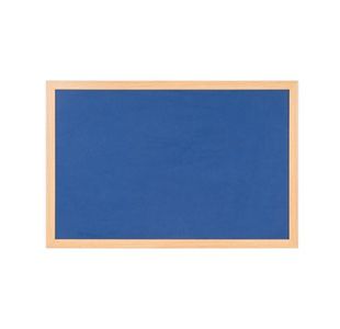 Earth Prime Felt Noticeboard 150x120cm Blue Oak MDF Frame FB5143233