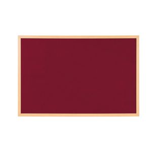 Bi-Office Earth Prime Felt Notice Board Oak MDF Frame Burgundy 180x120cm FB8533239