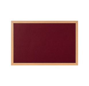 Earth Prime Felt Noticeboard180x120cm Burgundy Oak MDF Frame FB8533233